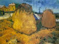 Gogh, Vincent van - Haystacks near a Farm